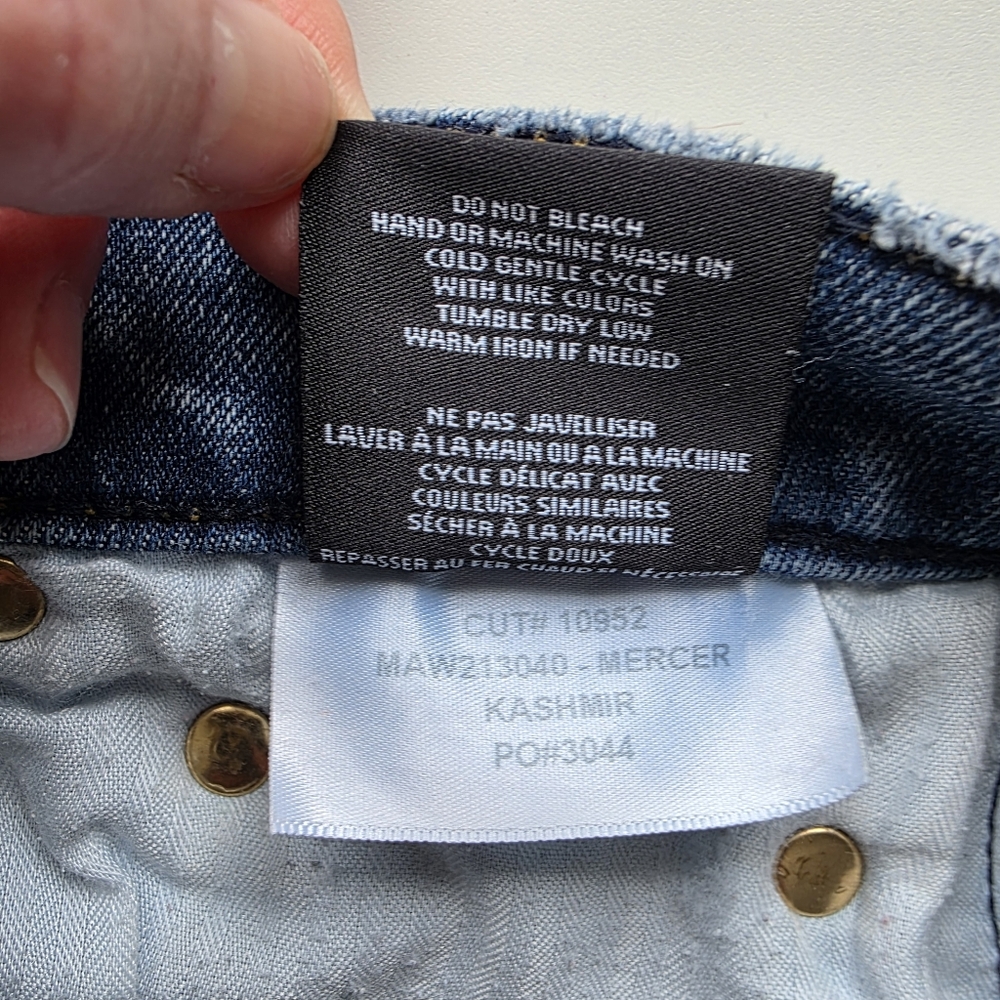 Modern American Mercer Tapered Jeans Women’s Size 28 Medium Wash Distressed - Picture 11 of 11